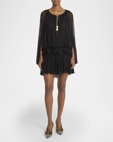 V-Neck Hardware One-Piece Swimsuit