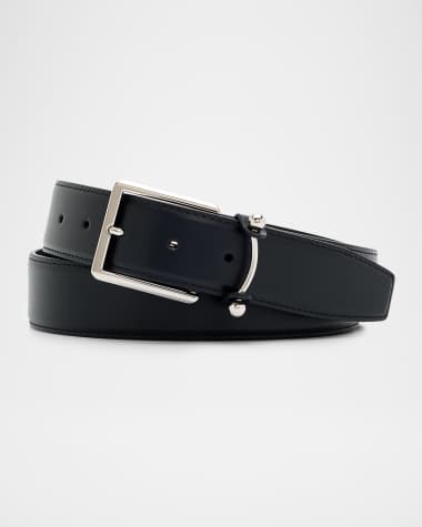 Black Men's Designer Belts | Neiman Marcus