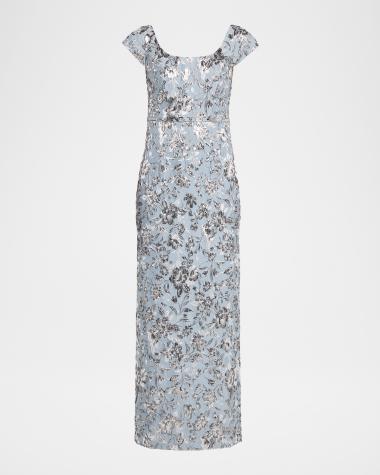 silver dress neiman marcus Helsi Serena Metallic Silver Dress