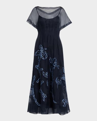 blu pepper striped dress The Crawford – Lela Rose