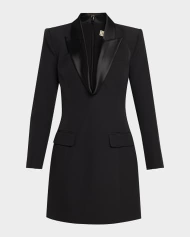 Black Long Sleeve Mini Dress | Neiman Marcus