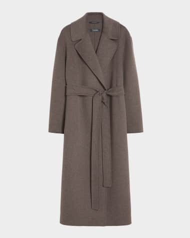 Manteau Long Joseph En Laine Et Cachemire Beige - Taille M - Neuf Sans étiquettes