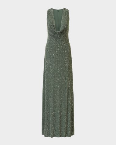 sachin and babi light blue dress Sleeveless Designer Evening Gowns for Women