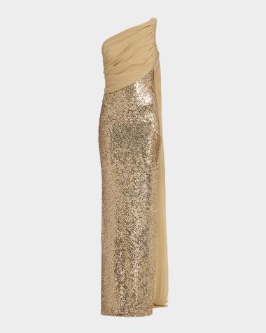 gold easter dress BABARONI BABARONI Chiffon Gold Bridesmaid Dresses V-neck Floor-length Sleeveless Ruched Empire, Gold / US18