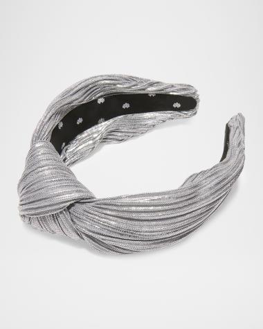 Lele Sadoughi Wool Felt Kelly Gray Headband with Jewel Accent Lele Sadoughi Kelly Wool Headband - Earl Grey | Editorialist main image 3
