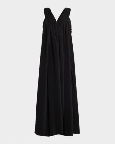 the black dress co Cottage Witch Dress in Japanese Black Satin S