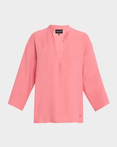 Tops Giorgio Armani Women's Clothing at Neiman Marcus