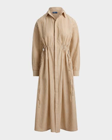 cotton off shoulder dress White 100% Cotton Midi Off-Shoulder Dress 66" / Tall (5'7" and above)