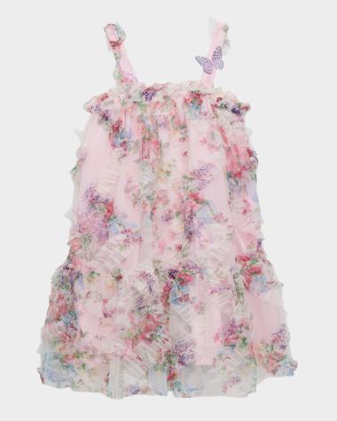 neiman marcus junior party dresses Bardot Junior Girl's Ginger Plisse Flower Dress, Size 4-14