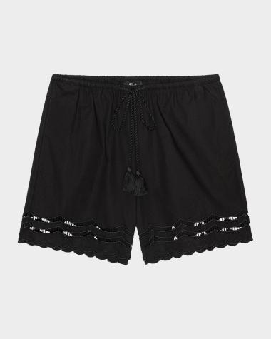 designer dress shorts BRANDON MAXWELL | PINTUCKED LENNON SHORTS