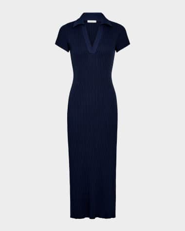 eyeshadow for light blue dress Vince Cotton Twist-Drape Dress main image 1