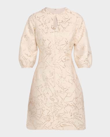 neiman marcus mother of the bride short dresses Octavia Floral Mini Dress