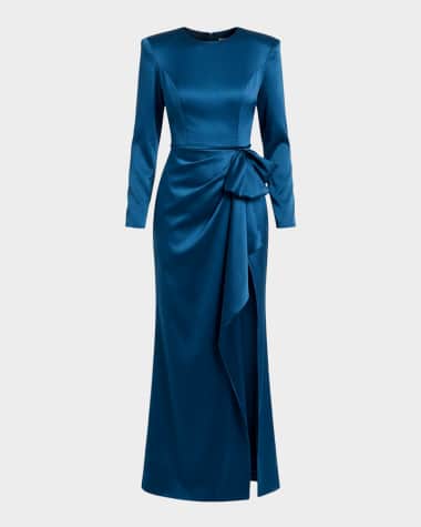 long formal stretch evening long sleeve dress reviews Long Formal Stretch Jersey Evening Dress