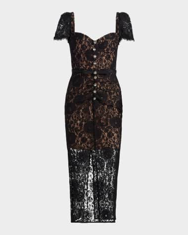 Black Lace Dress | Neiman Marcus