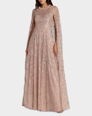 Cape Dress | Neiman Marcus