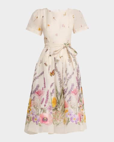 Silk Midi Dress