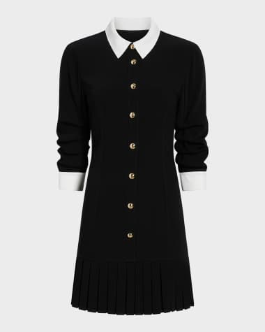 Black Long Sleeve Mini Dress | Neiman Marcus