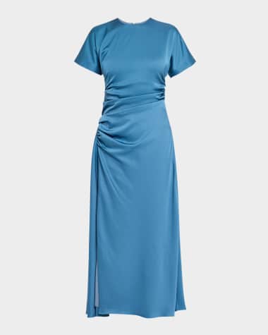 Blue Silk Dress | Neiman Marcus