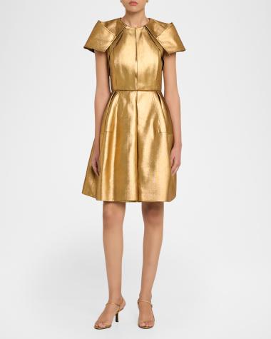 Gold Knee Designer Cocktail & Party Dresses