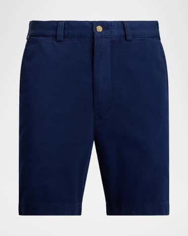 blue light dress code Androgynous Linen Dress Shorts main image 0