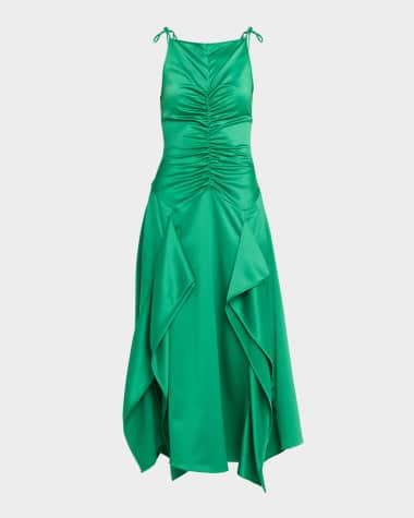 slim fit dress slacks Vintage Neiman Marcus Emerald Green Velvet Cape Cloak main image 1