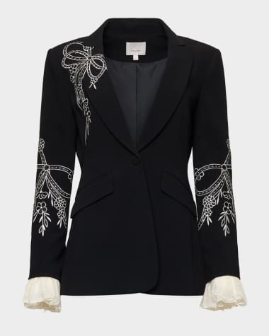 sachin and babi light blue dress Womens Evening Jacket