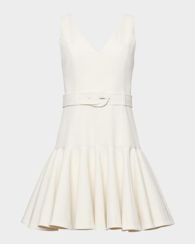 white cocktail dress neiman marcus $150 Neiman Marcus Women White Sleeveless Crepe High Low Shirt Dress Size M