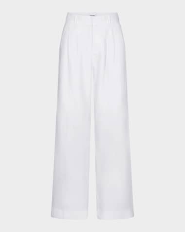 princess polly baby blue dress Women's White Wide Leg Pants main image 1