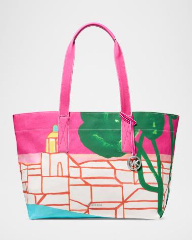 Large Printed Cotton Tote Bag