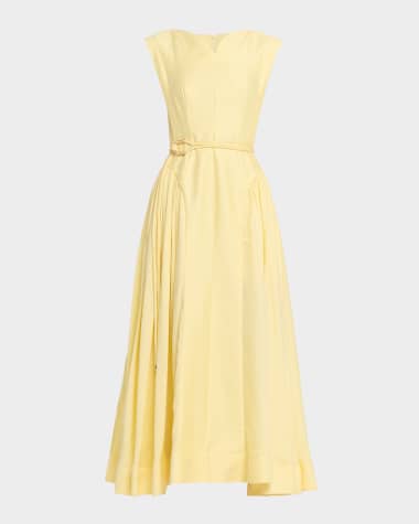 strapless open back dress COS Pleated Knitted Maxi Dress Navy – The Dress Nook main image 0