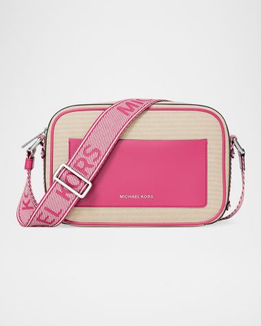 Maeve Large East-West Canvas Crossbody Bag
