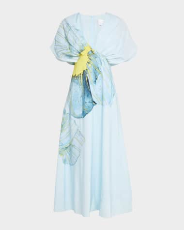 knee length dresses for ladies KENT MAXI DRESS – Acler main image 0