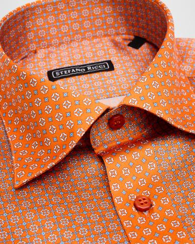 orange dress shirt Men's Designer Shirts you should definitely don attribute:trend:mushrooms Color:Navy polka dot burgundy pencil midi dress-9 Suit