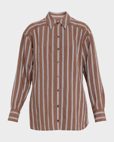brown dress shirt women's Women's Brown Button-Up Shirts