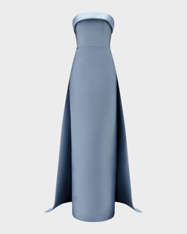 neiman marcus blue dress Blue Sleeveless Designer Evening Gowns for Women