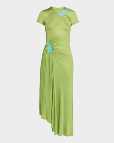 sachin and babi light blue dress Banana Republic Embroidered Cotton Poplin Dress