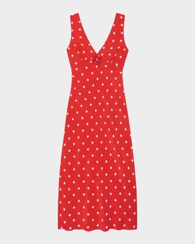 red and white polka dot dress Dahlia Dress main image 0