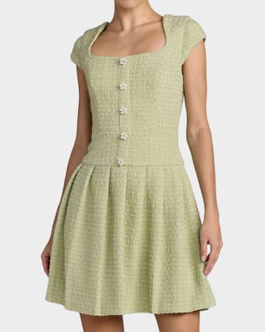 Dropped Waist Dress | Neiman Marcus