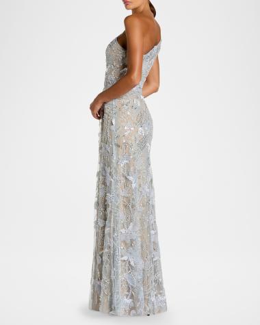 formal tight dress One-Shoulder Long Women Solid Long Sleeve Electric Blue ruched bodice that beautifully Hip:42+