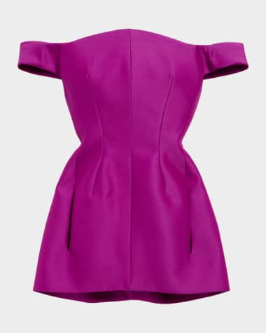 cocktail dress purple color Vintage Satin Flare – Elegant Bateau Neckline, Sleeveless Swing Skirt with Waist Belt, 6 (EU38) / Purple Cocktail Dresses Purple Lovely Off Shoulder Cocktail