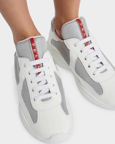 White Prada Sneakers | Neiman Marcus