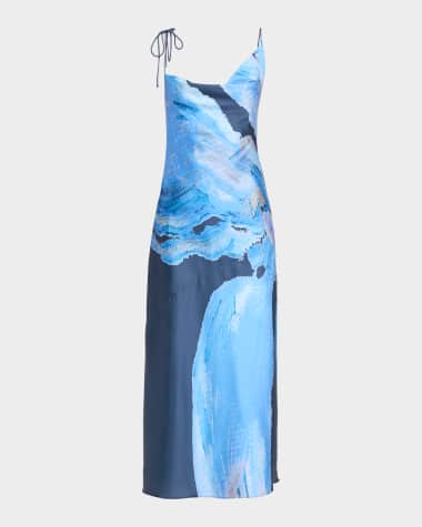 white christmas dresses White Sol Floral Print Flounce Mini Maliyah Dress – SABO main image 1