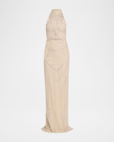 silver dress neiman marcus Helsi Serena Metallic Silver Dress