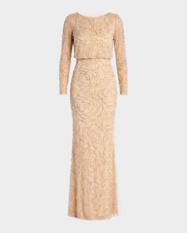 neiman marcus formal evening dresses 1940s NEIMAN MARCUS sequin disc dress small medium main image 1