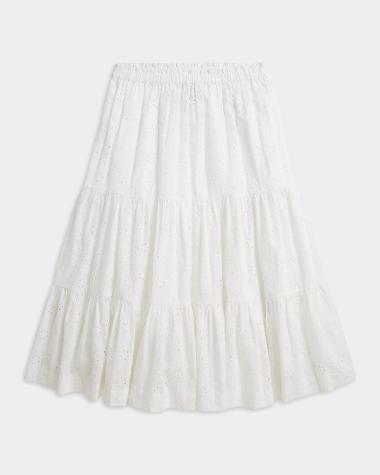 Polo Ralph Lauren Little Girl's & Girl's 2-Piece Striped Stretch-Cotton Top & Skort Set