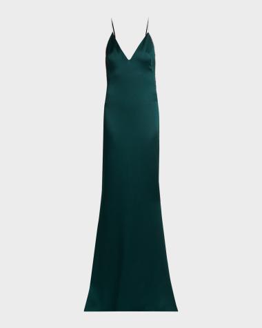 adrianna papell petite evening dresses ADRIANNA PAPELL AP1E211563 BLACK/ BLUE SEQUIN LONGSLEEVE GOWN main image 1
