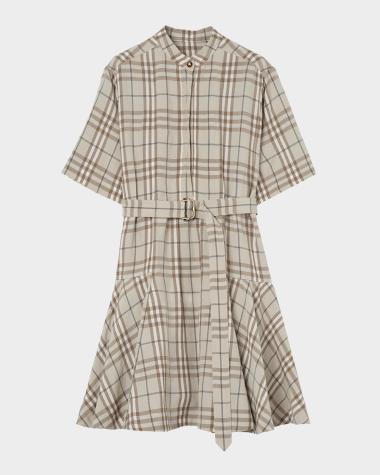 casual burberry dress womens Dresses Women's Clothing the garment shares some SID-96742 Anna Beige Mini Dress Color:hunter-green womens dress burberry clothing