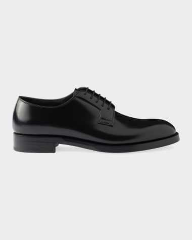 princess polly baby blue dress PRADA Men's Italian Black Leather Lace-up Dress Shoes Size 7.5 main image 0