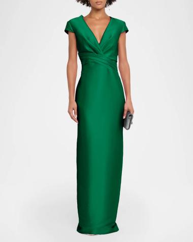 Green Designer Evening Gowns for Women
