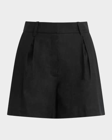 black dress shorts ladies - with Belt - Size: 2 The neutral design matches any top Black Women's Designer Shorts |